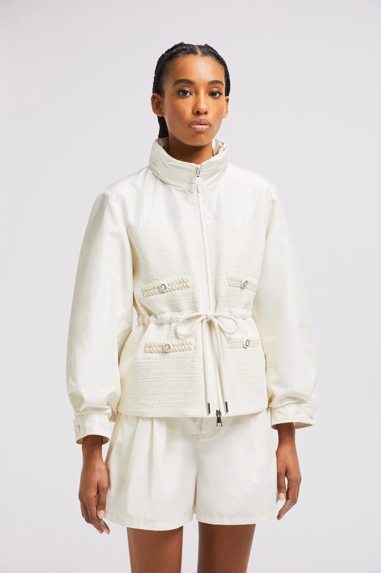 Fermont Hooded Field Jacket Women White Moncler 3